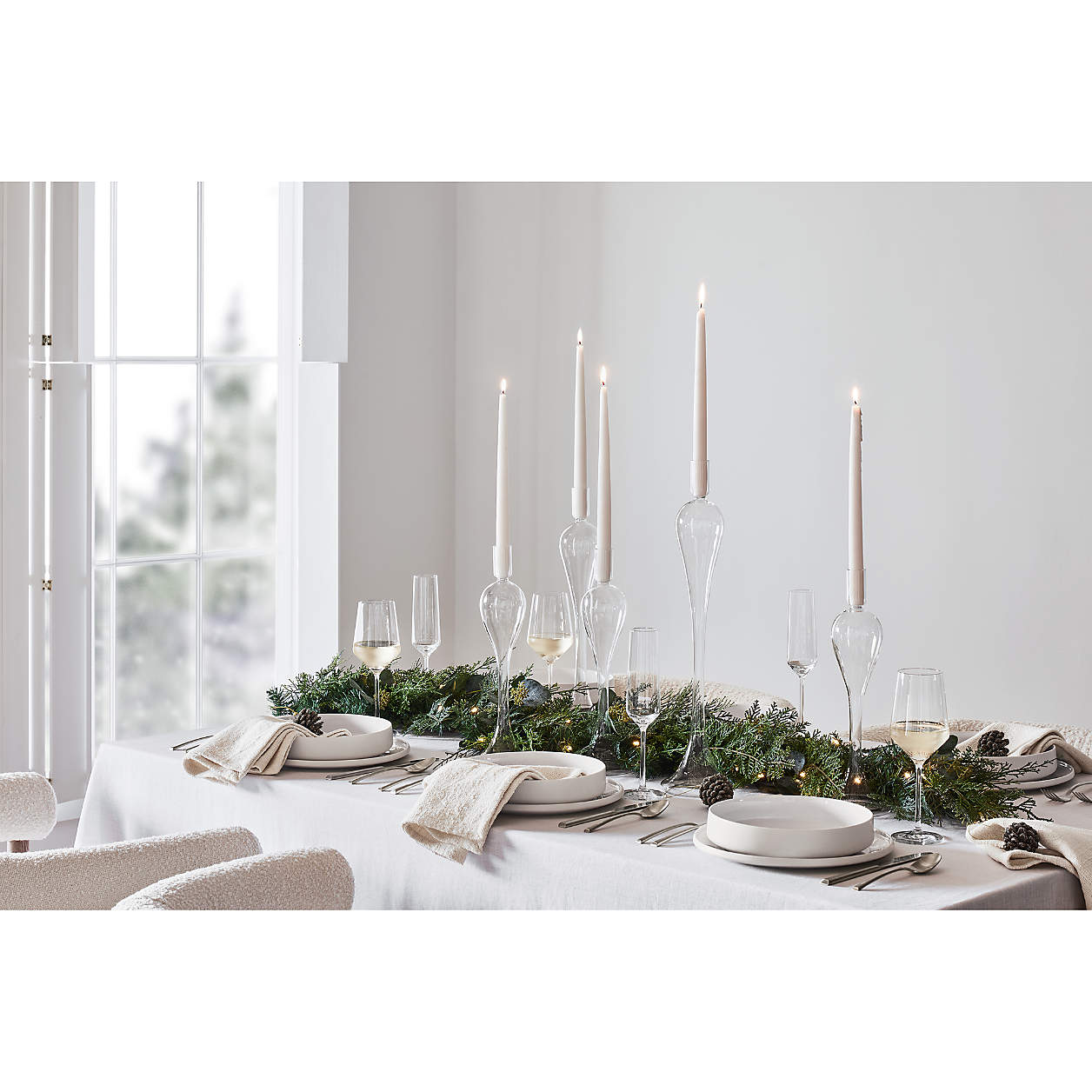 Milano Glass Candle Holders