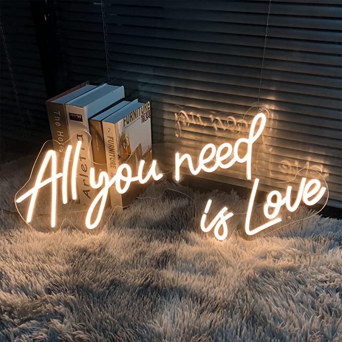 All You Need is Love Neon Sign Rental Atlanta Modern Events