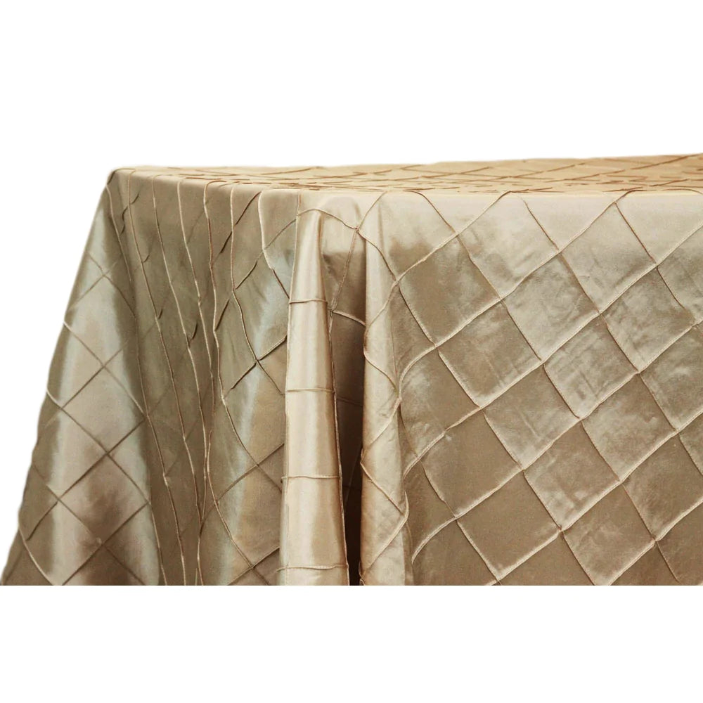 Pintuck Table Linens Rental