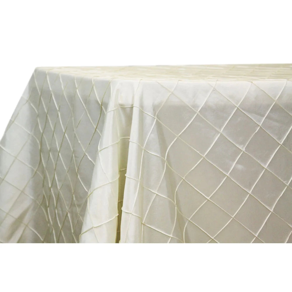 Pintuck Table Linens Rental