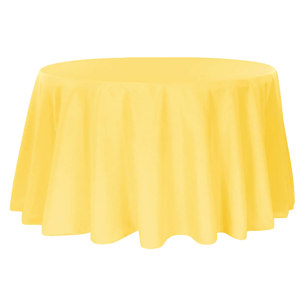 Round Polyester Table Linens Rental
