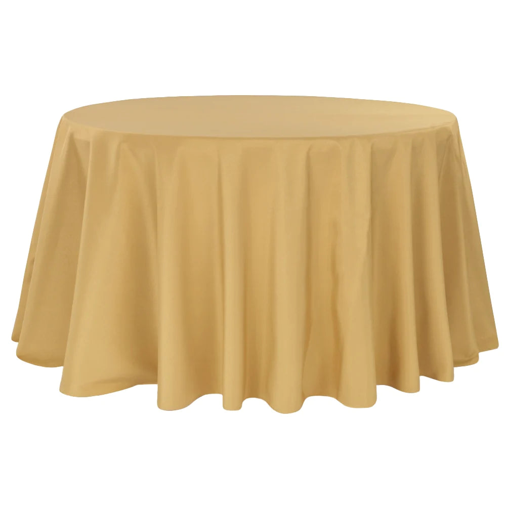 
                  
                    Round Polyester Table Linens Rental
                  
                