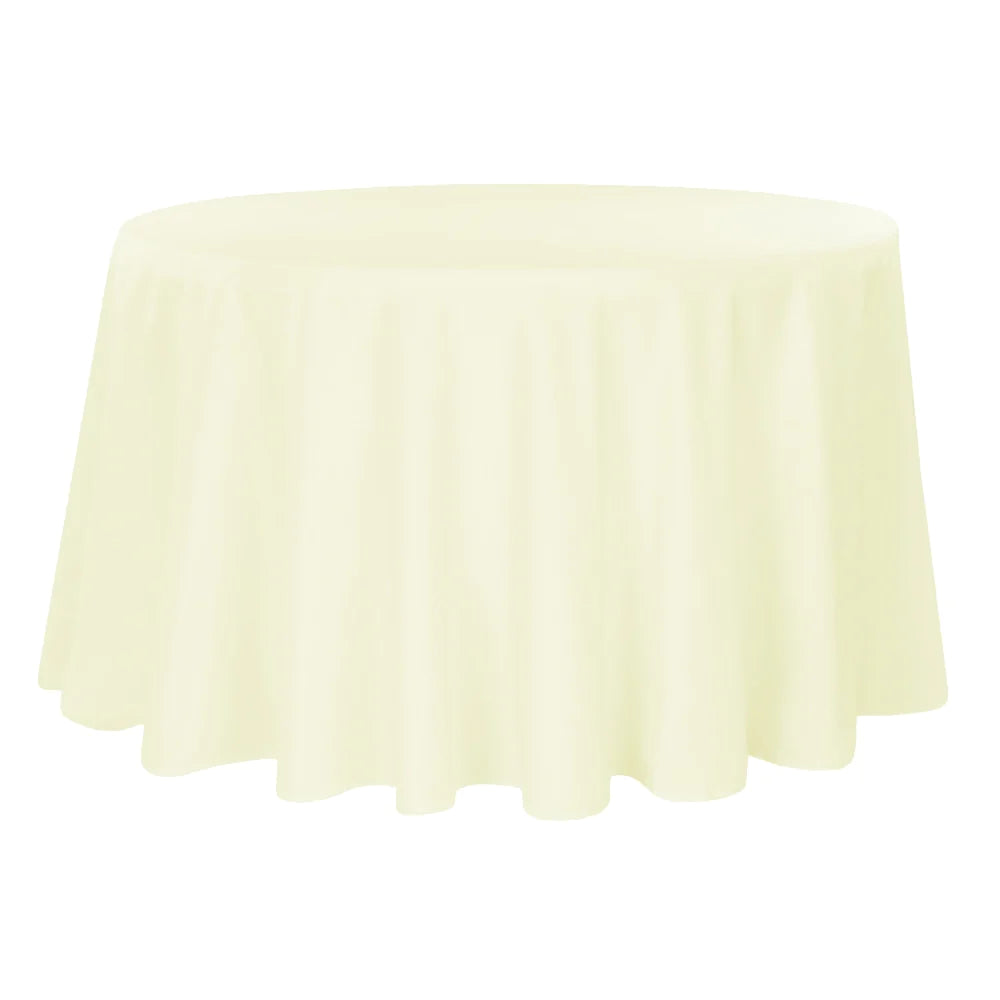 
                  
                    Round Polyester Table Linens Rental
                  
                