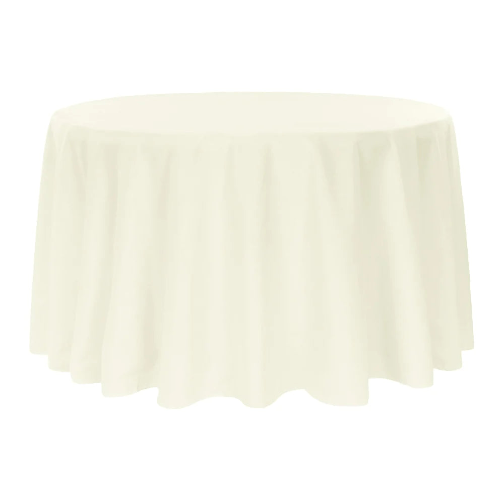 
                  
                    Round Polyester Table Linens Rental
                  
                