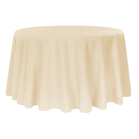 
                  
                    Round Polyester Table Linens Rental
                  
                