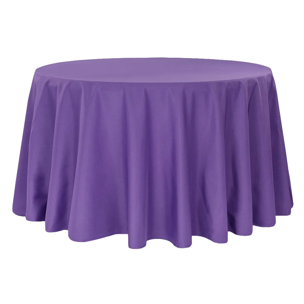 
                  
                    Round Polyester Table Linens Rental
                  
                