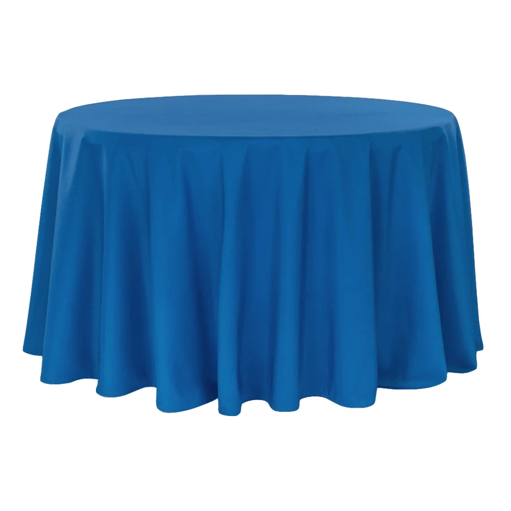 
                  
                    Round Polyester Table Linens Rental
                  
                