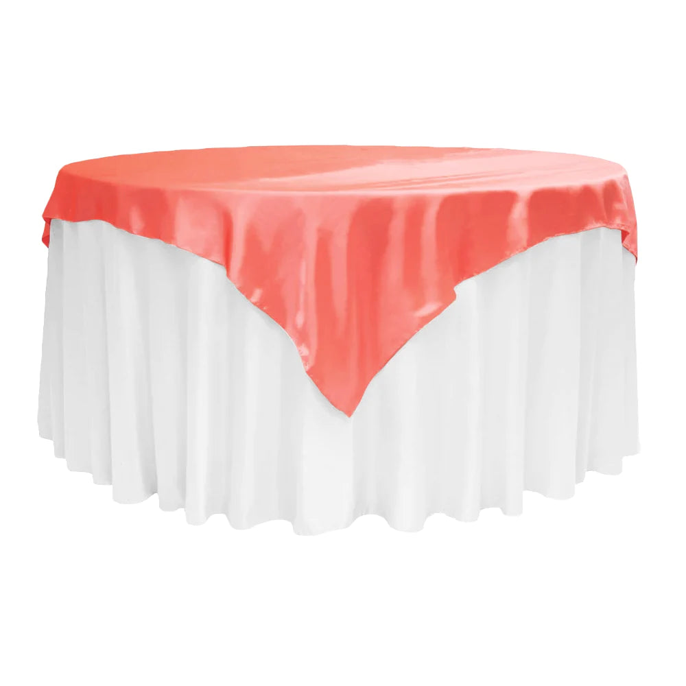 Satin Table Overlays Rental