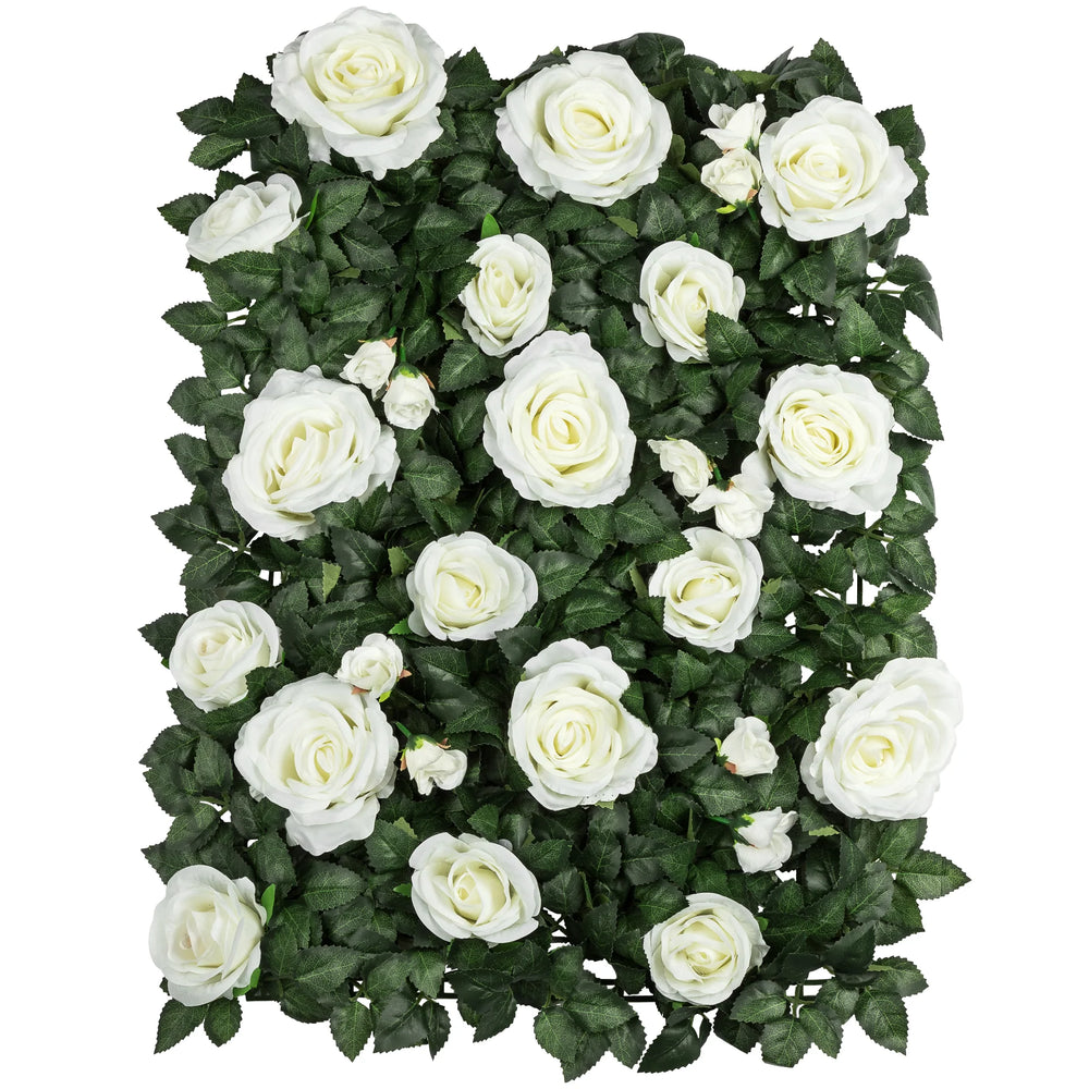White Rose Hedge Wall Rental