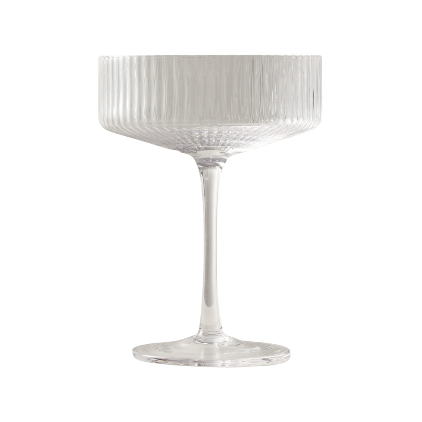 Etched Coupe Glass Rental