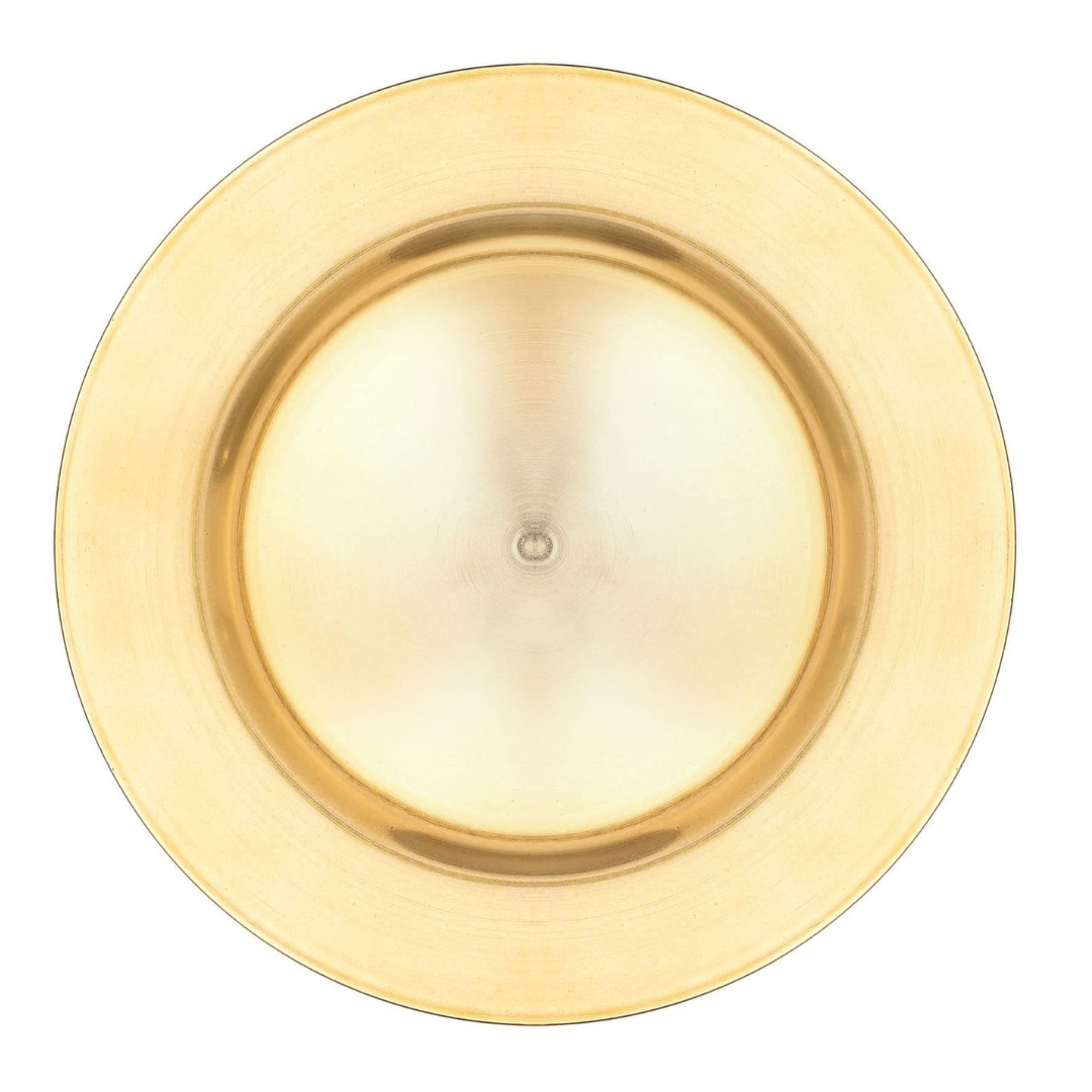 Gold Flat Charger Rental