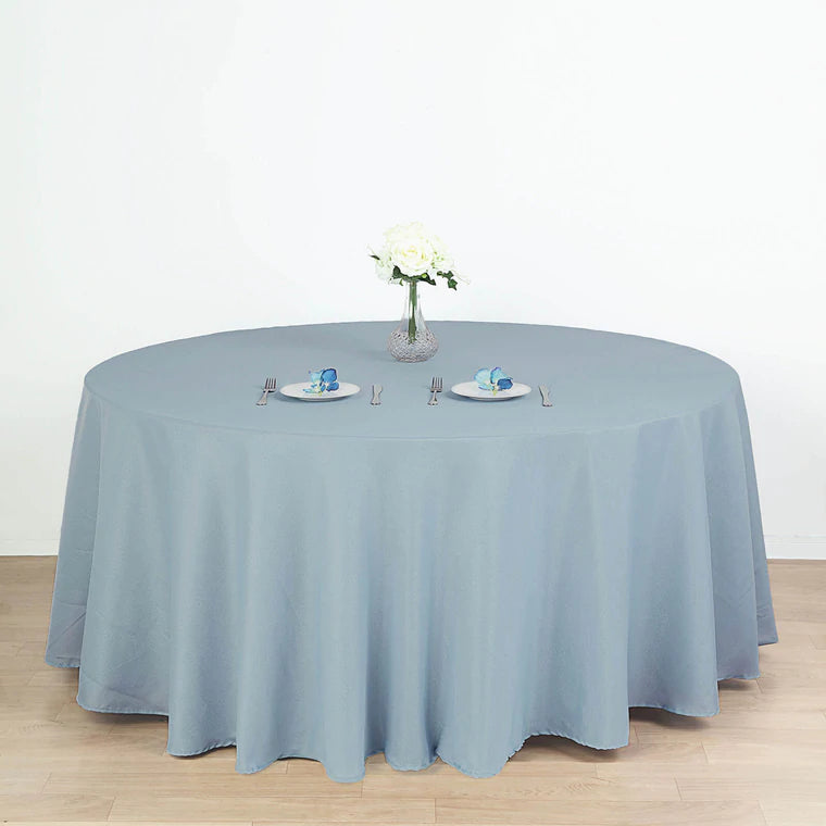 
                  
                    Round Polyester Table Linens Rental
                  
                