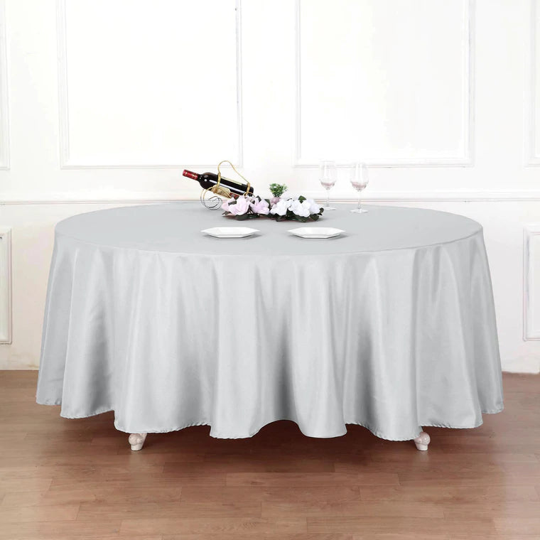 
                  
                    Round Polyester Table Linens Rental
                  
                