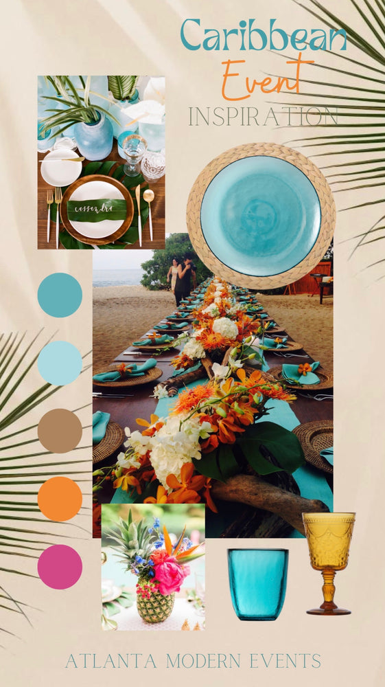 Mood Board for Caribbean Themed Event