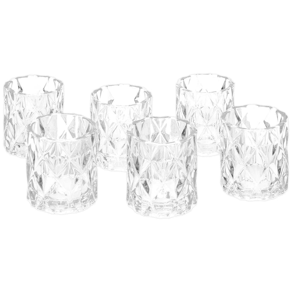 Etched Glass Votive Candle Holder