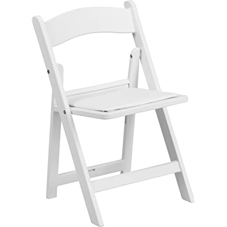 Children's White Resin Folding Chair Rental