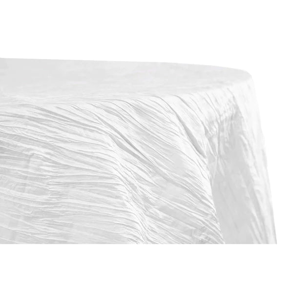 Accordion Crinkle Table Linens Rental