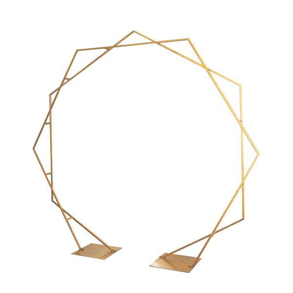 Gold Hexagon Arch Rental