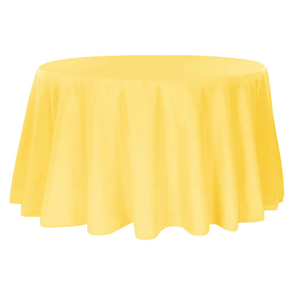 
                  
                    Round Polyester Table Linens Rental
                  
                
