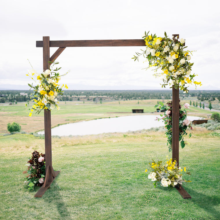 
                  
                    7FT Wooden Arch Rental
                  
                
